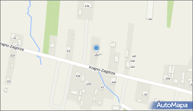 Krajno-Zagórze, Krajno-Zagórze, 43k, mapa Krajno-Zagórze