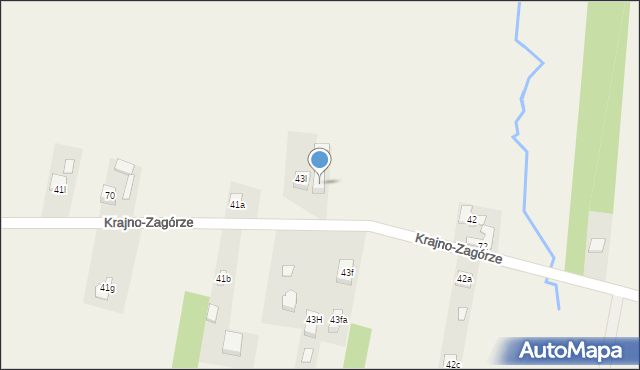 Krajno-Zagórze, Krajno-Zagórze, 48a, mapa Krajno-Zagórze