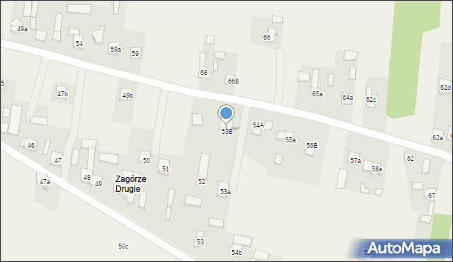 Krajno-Zagórze, Krajno-Zagórze, 53B, mapa Krajno-Zagórze