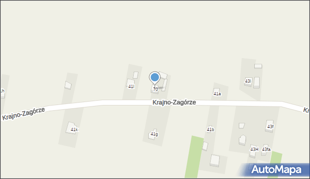 Krajno-Zagórze, Krajno-Zagórze, 70, mapa Krajno-Zagórze