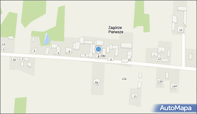 Krajno-Zagórze, Krajno-Zagórze, 8, mapa Krajno-Zagórze