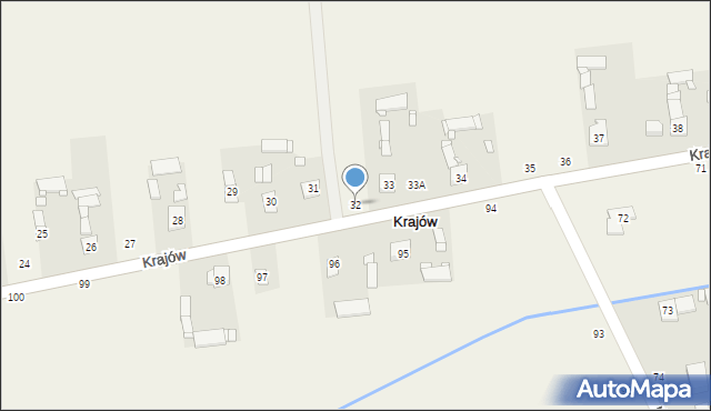 Krajów, Krajów, 32, mapa Krajów