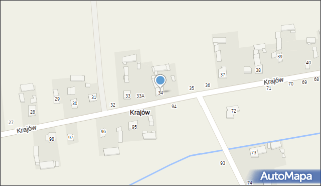 Krajów, Krajów, 34, mapa Krajów