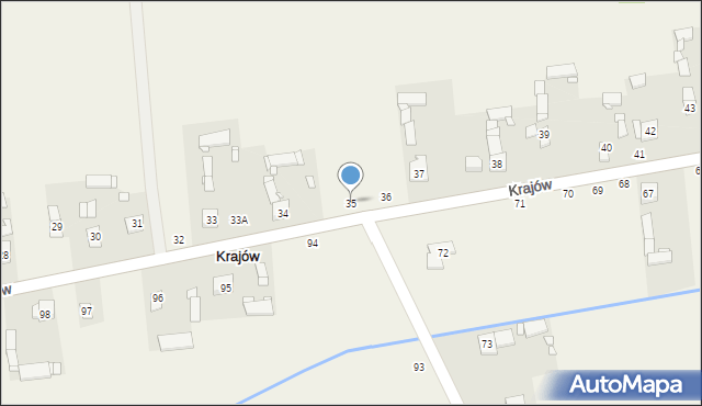 Krajów, Krajów, 35, mapa Krajów