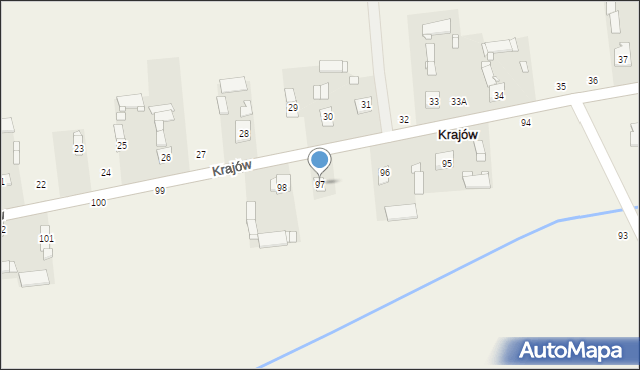 Krajów, Krajów, 97, mapa Krajów