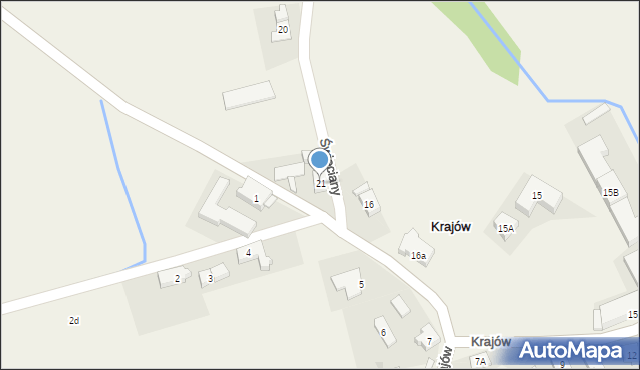 Krajów, Krajów, 21, mapa Krajów