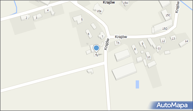 Krajów, Krajów, 7b, mapa Krajów