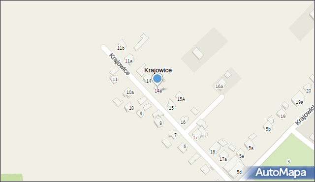 Krajowice, Krajowice, 14a, mapa Krajowice