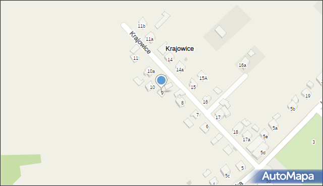 Krajowice, Krajowice, 9, mapa Krajowice