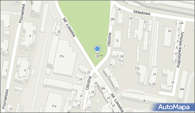 Kraków, Króla Władysława Łokietka, 24, mapa Krakowa