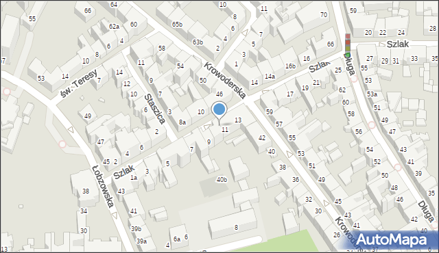 Kraków, Krowoderska, 46l, mapa Krakowa