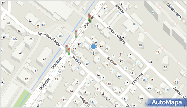 Kraków, Krzywoń Anieli, 5, mapa Krakowa