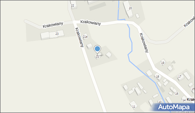 Krakowiany, Krakowiany, 21, mapa Krakowiany