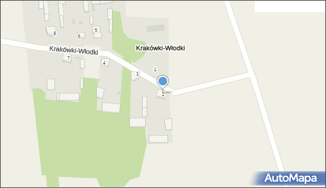 Krakówki-Włodki, Krakówki-Włodki, 2, mapa Krakówki-Włodki