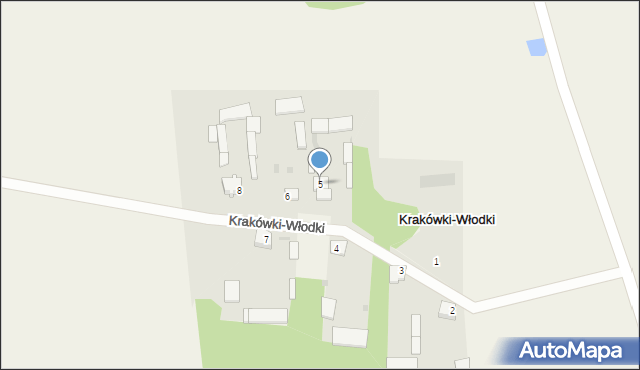 Krakówki-Włodki, Krakówki-Włodki, 5, mapa Krakówki-Włodki