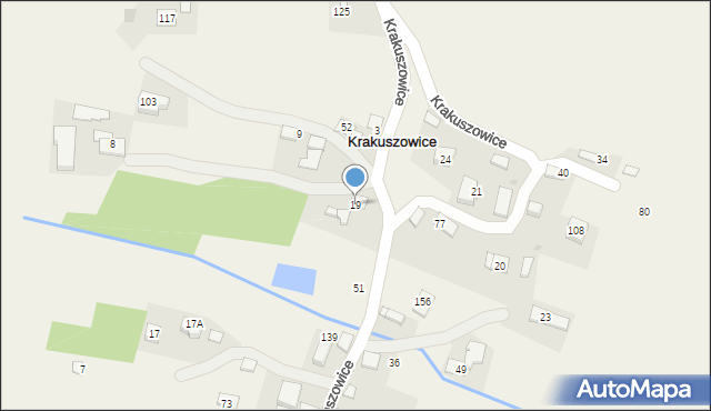 Krakuszowice, Krakuszowice, 19, mapa Krakuszowice