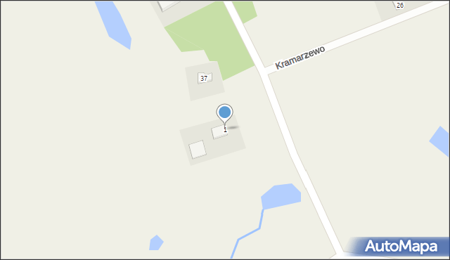 Kramarzewo, Kramarzewo, 1, mapa Kramarzewo