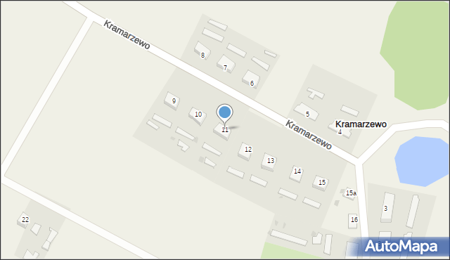 Kramarzewo, Kramarzewo, 11, mapa Kramarzewo