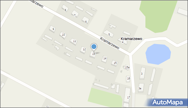 Kramarzewo, Kramarzewo, 13, mapa Kramarzewo