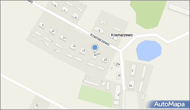 Kramarzewo, Kramarzewo, 14, mapa Kramarzewo
