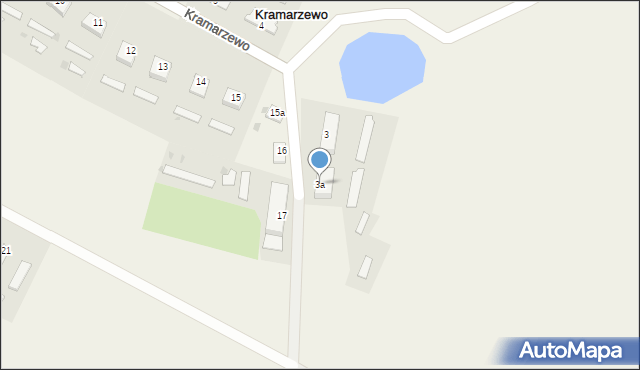 Kramarzewo, Kramarzewo, 3a, mapa Kramarzewo