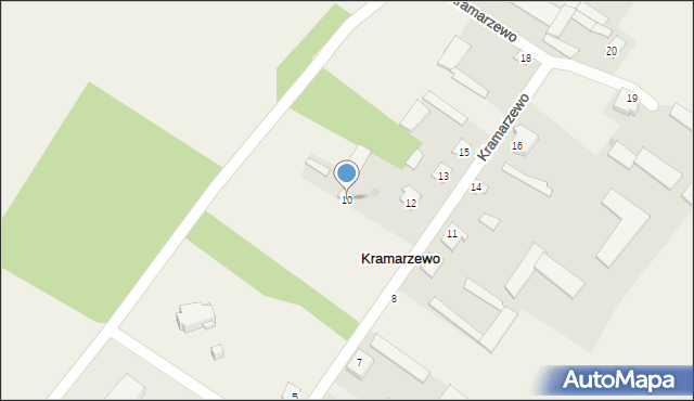 Kramarzewo, Kramarzewo, 10, mapa Kramarzewo