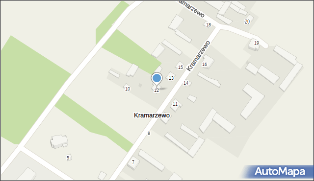 Kramarzewo, Kramarzewo, 12, mapa Kramarzewo