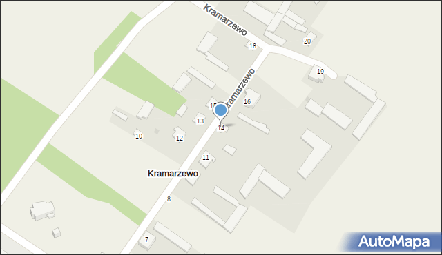 Kramarzewo, Kramarzewo, 14, mapa Kramarzewo