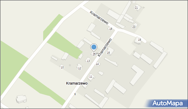 Kramarzewo, Kramarzewo, 15, mapa Kramarzewo