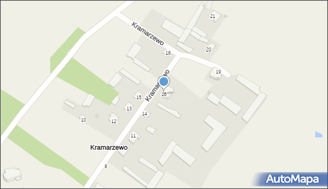 Kramarzewo, Kramarzewo, 16, mapa Kramarzewo