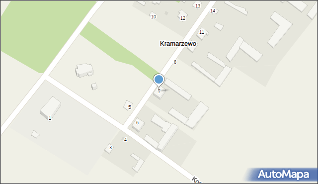 Kramarzewo, Kramarzewo, 7, mapa Kramarzewo