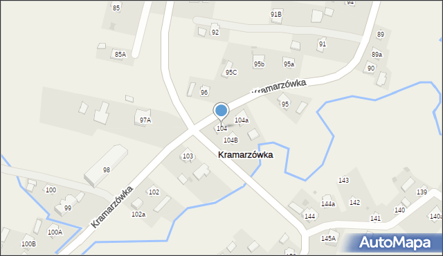 Kramarzówka, Kramarzówka, 104, mapa Kramarzówka