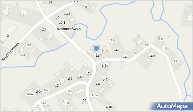 Kramarzówka, Kramarzówka, 144, mapa Kramarzówka