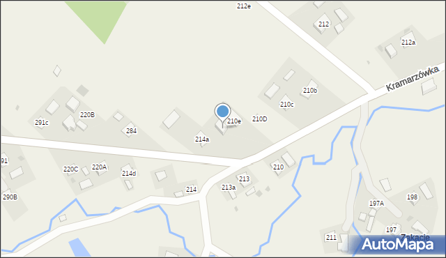 Kramarzówka, Kramarzówka, 210f, mapa Kramarzówka