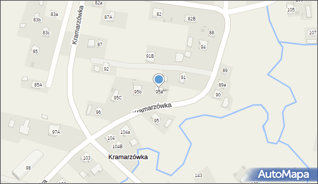 Kramarzówka, Kramarzówka, 95a, mapa Kramarzówka