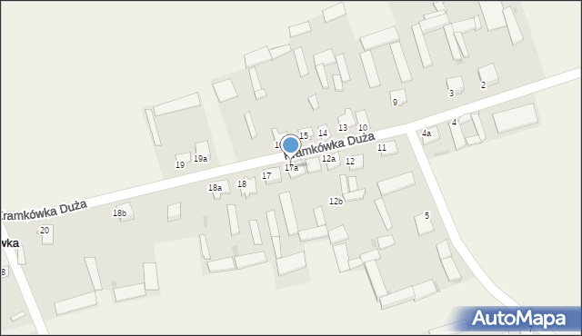 Kramkówka Duża, Kramkówka Duża, 17a, mapa Kramkówka Duża