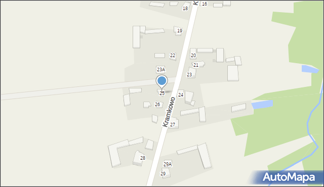 Kramkowo, Kramkowo, 25, mapa Kramkowo