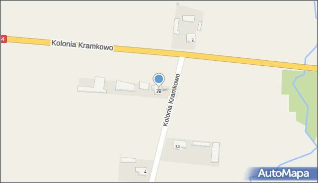 Kramkowo, Kramkowo, 3B, mapa Kramkowo