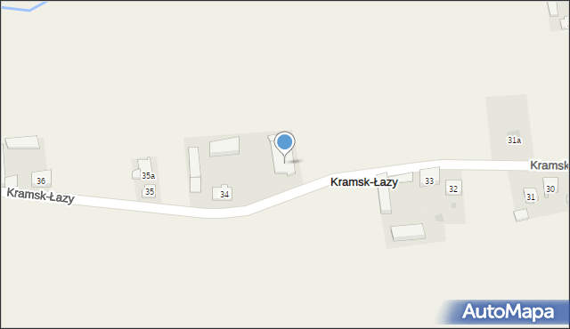 Kramsk-Łazy, Kramsk-Łazy, 34, mapa Kramsk-Łazy