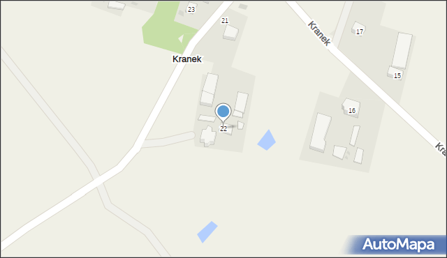 Kranek, Kranek, 22, mapa Kranek