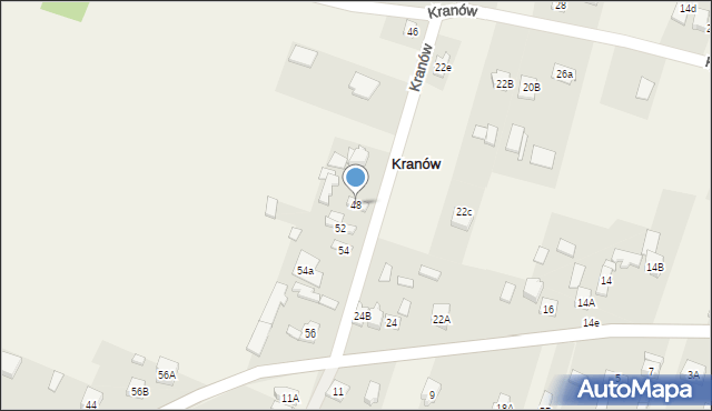 Kranów, Kranów, 48, mapa Kranów