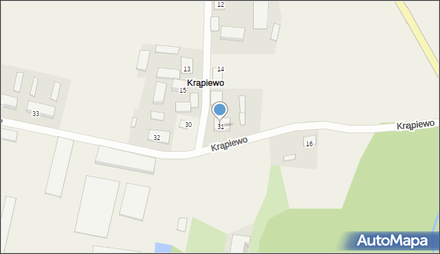 Krąpiewo, Krąpiewo, 31, mapa Krąpiewo