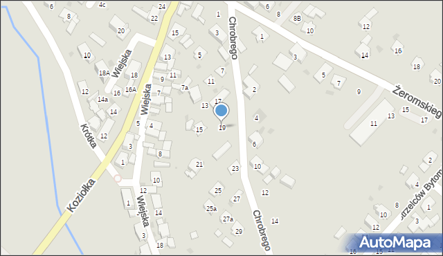 Krapkowice, Króla Bolesława Chrobrego, 19, mapa Krapkowice