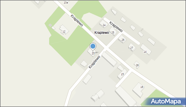 Kraplewo, Kraplewo, 13, mapa Kraplewo