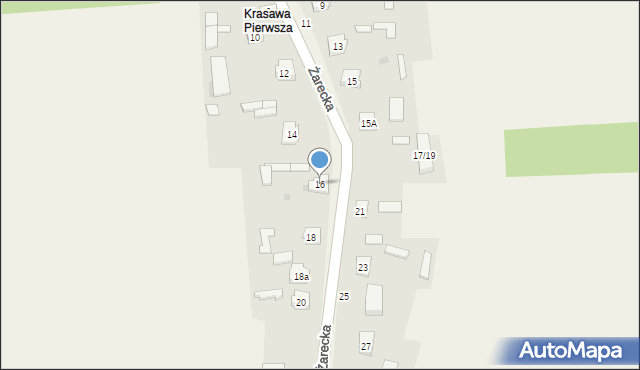 Krasawa, Krasawa, 16, mapa Krasawa