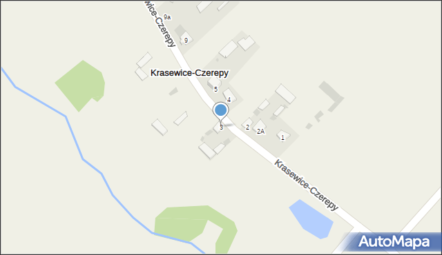 Krasewice-Czerepy, Krasewice-Czerepy, 3, mapa Krasewice-Czerepy