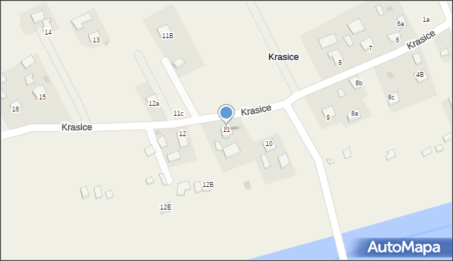 Krasice, Krasice, 11, mapa Krasice