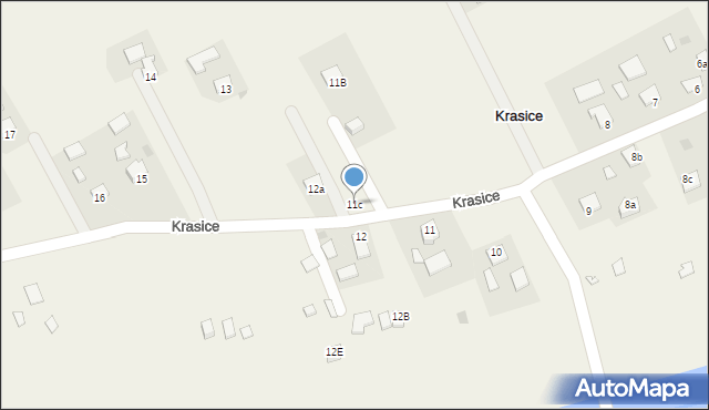 Krasice, Krasice, 11c, mapa Krasice