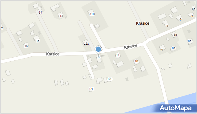 Krasice, Krasice, 12, mapa Krasice