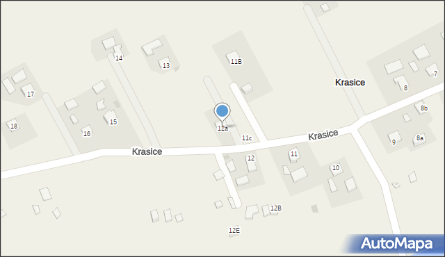 Krasice, Krasice, 12a, mapa Krasice